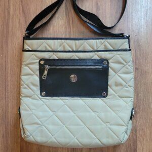 KNOMO London Silvi Cream Quilted Crossbody Shoulder Purse